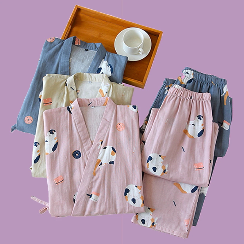 Neko Kimono Pyjama Set
