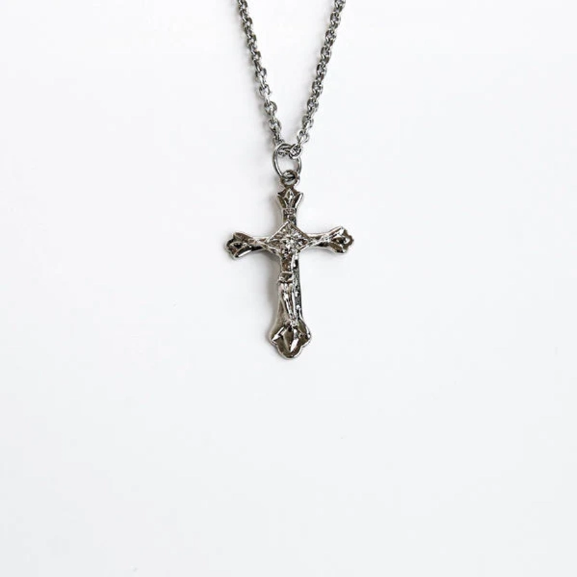 [WANDERING YOUTH] Seasonless Antique Cross necklace