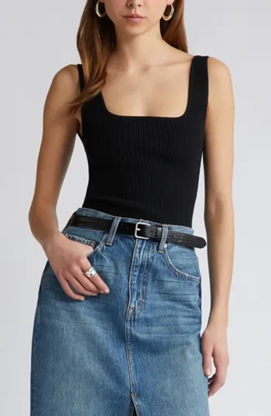 Open Edit Luxe Sculpt Tank | Nordstrom