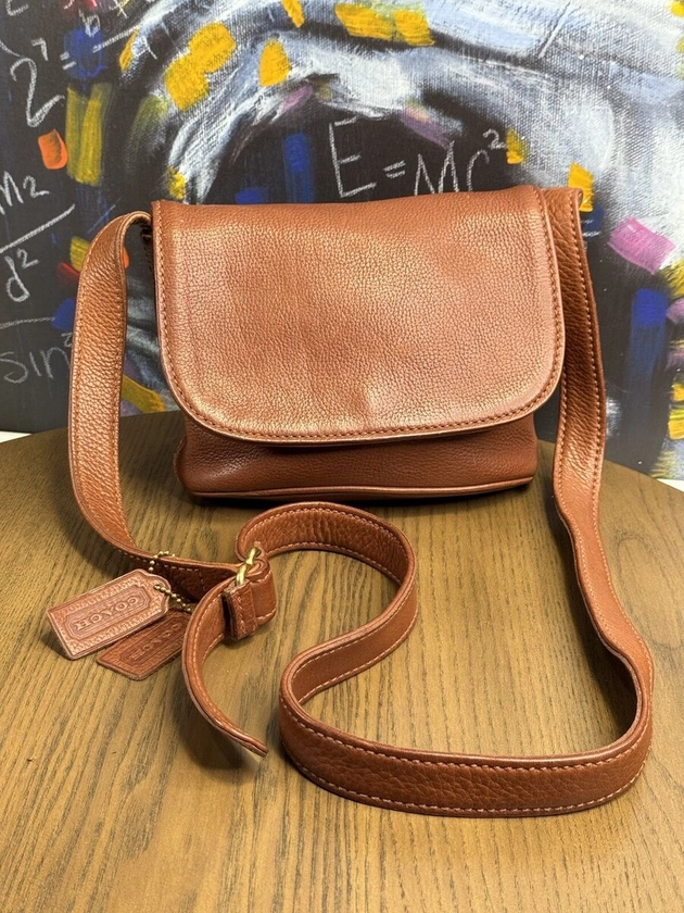 Coach Sonoma Small Flap Bag Crossbody Camel Brown Leather 4919