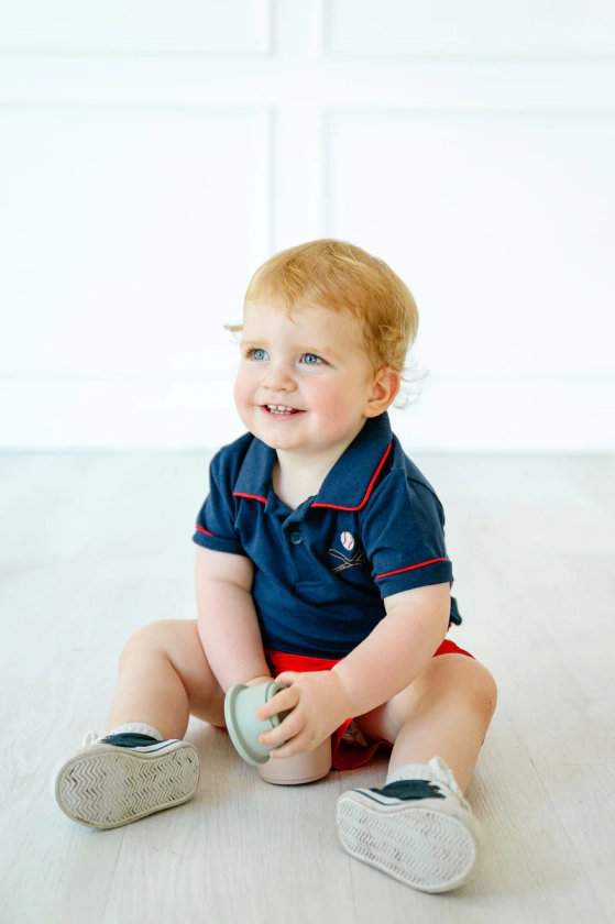 Baseball Shep Polo/Shorts Set