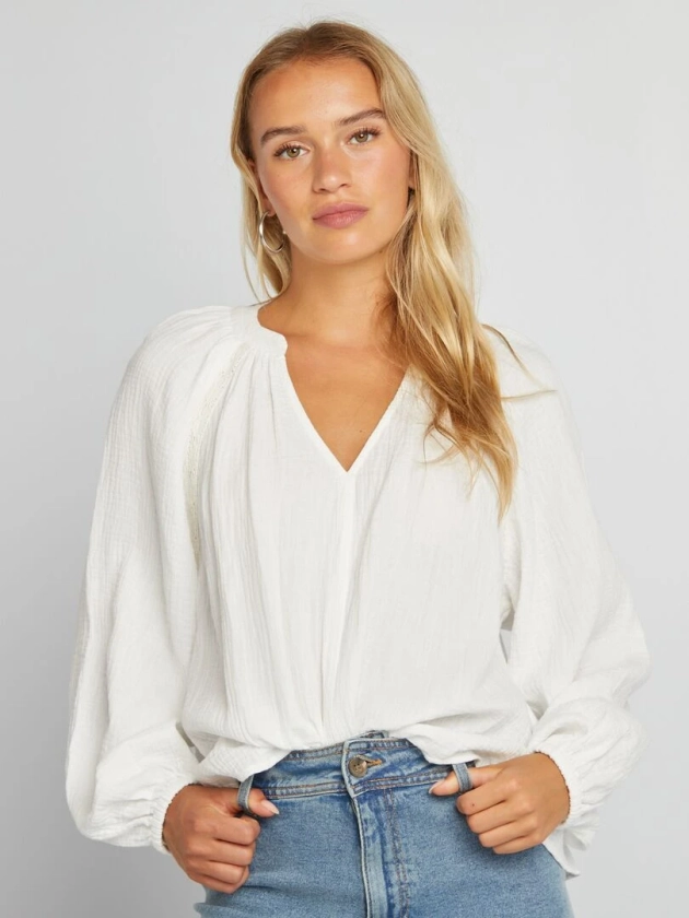 Blouse en gaze de coton