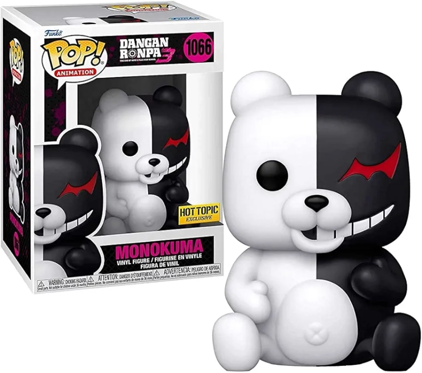 Funko Pop Animation #1066 Danganronpa 3 Monokuma Exclusive Vinyl Figure with Protector