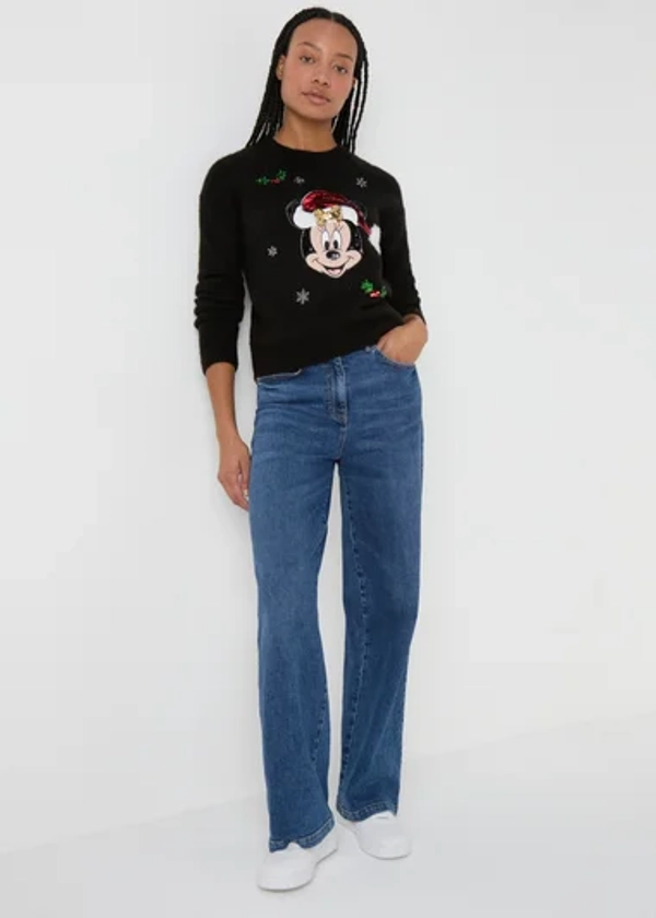 Disney Black Christmas Jumper - Matalan