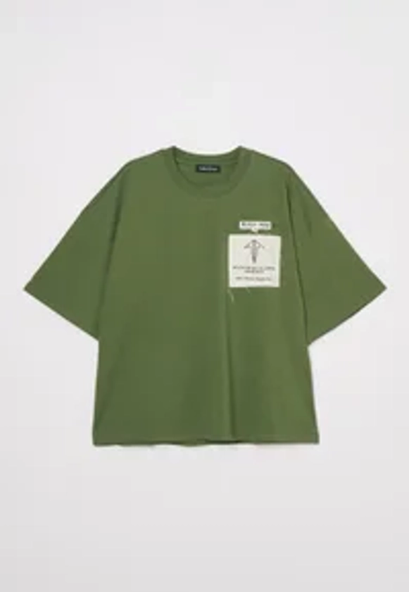 Atelier de roupa PATCHWORK UNISEX - T-shirt imprimé - green/vert foncé - ZALANDO.FR