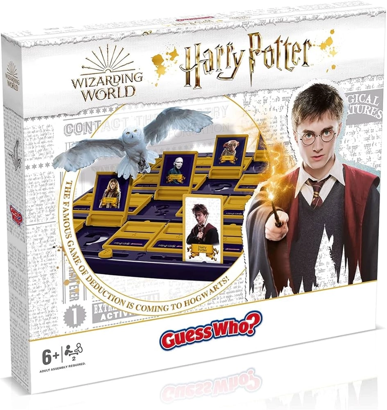 Winning Moves Harry Potter Guess Who? Board Game, Play with Ron, Hermione, Dumbledore, Snape, Voldemort, for ages 6 plus, great gift for little witches, wizards and muggles