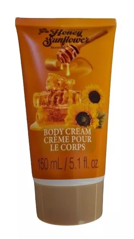 Crystal Waters Honey Sunflower Scented Body Cream 5.1 fl oz. (2 PK)