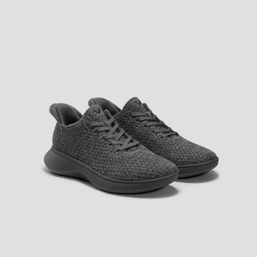 Urban Unisex Sneaker Sliders - Wool, Dark Grey | VIVAIA