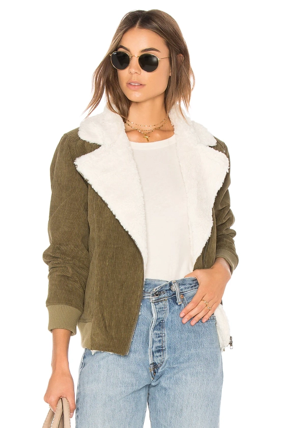 Faux Fur Primrose Bomber