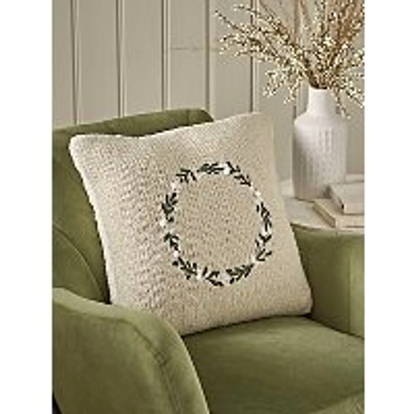 Stacey Solomon Natural Christmas Wreath Cushion | Home | George at ASDA