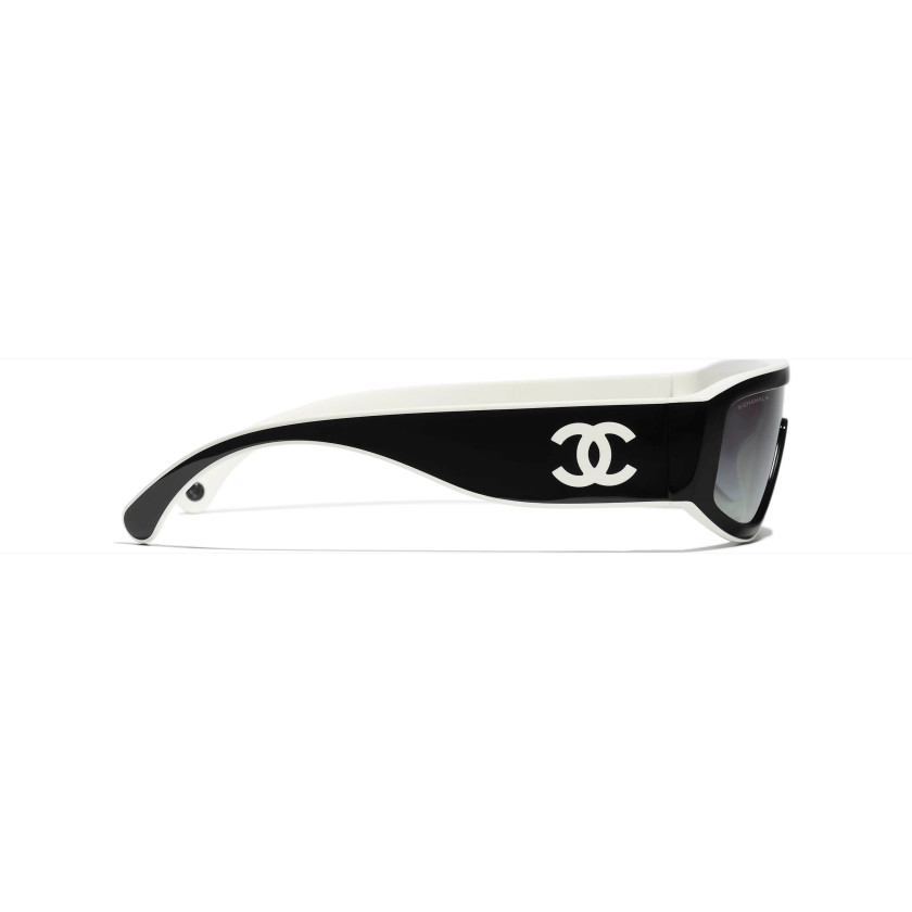 Sunglasses: Shield Sunglasses, nylon fibre — Fashion | CHANEL