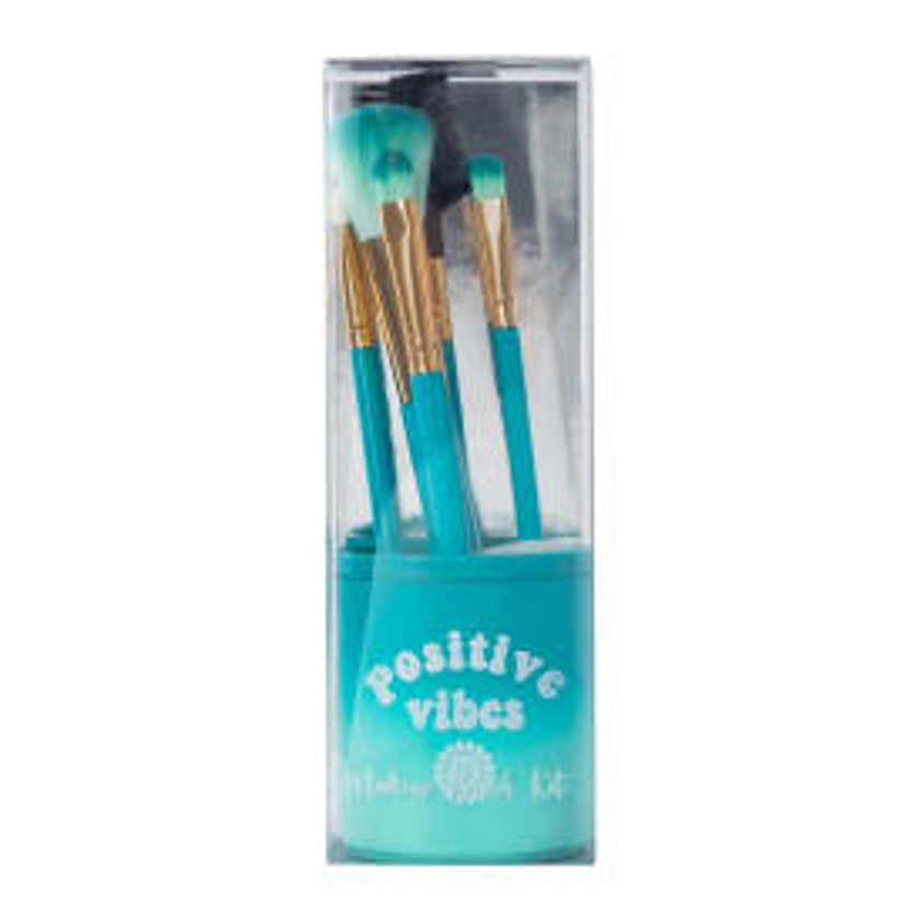 Ombre Makeup Brush Set With Holder 6-Piece