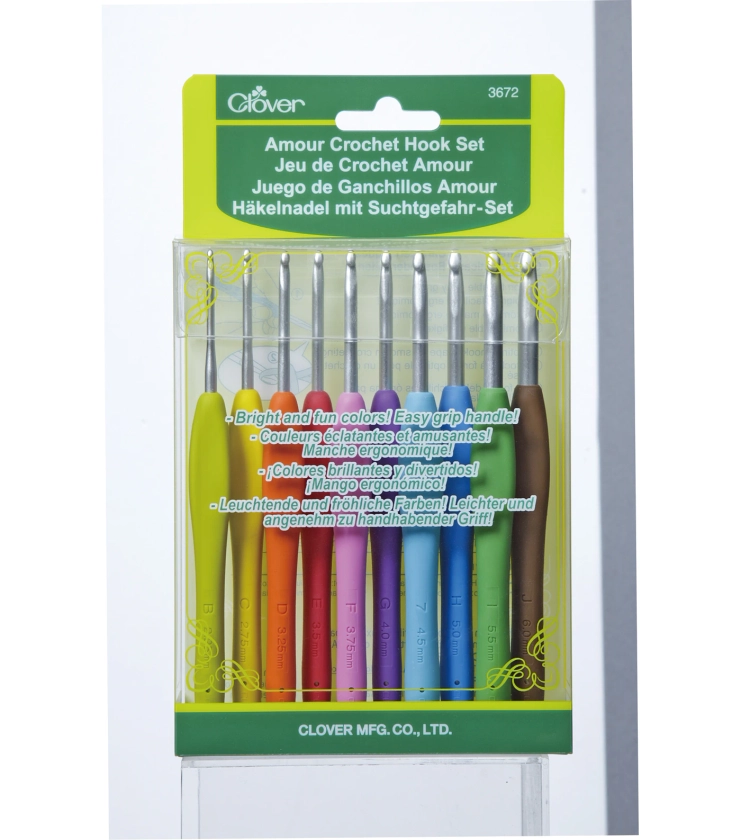 Clover Crochet Hook Set 10 Pkg Assorted Sizes | JOANN