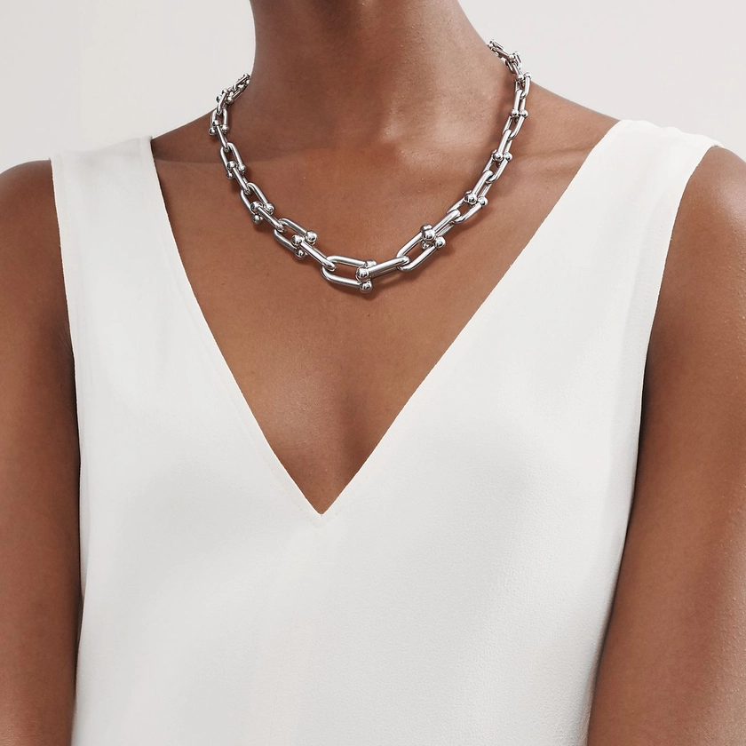 Tiffany HardWearGraduated Link Necklace in Sterling Silver