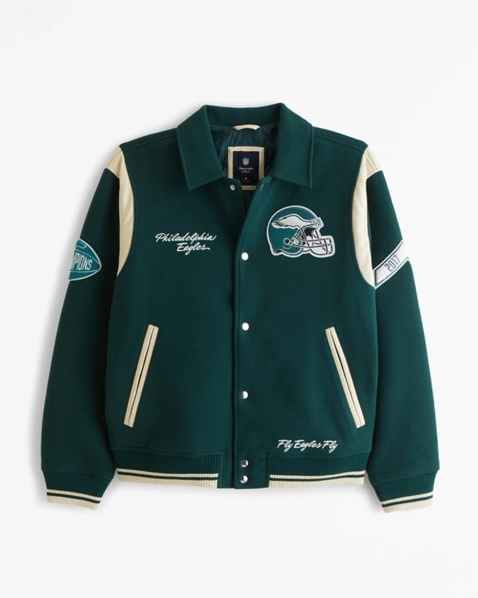 NFL Philadelphia Eagles Varsity Bomber Jacket | NFL NFL | Abercrombie.com