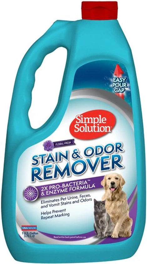 Simple Solution Pet Stain & Odor Remover with Pro-Bacteria & Enzyme Formula