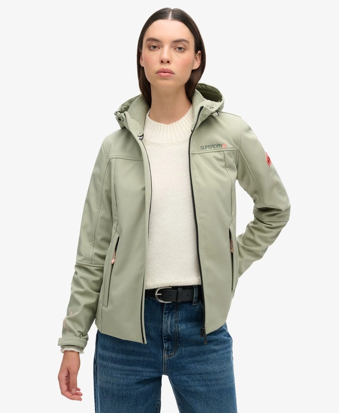 Femme - Veste à capuche classique Trekker Vert Algue | Superdry FR