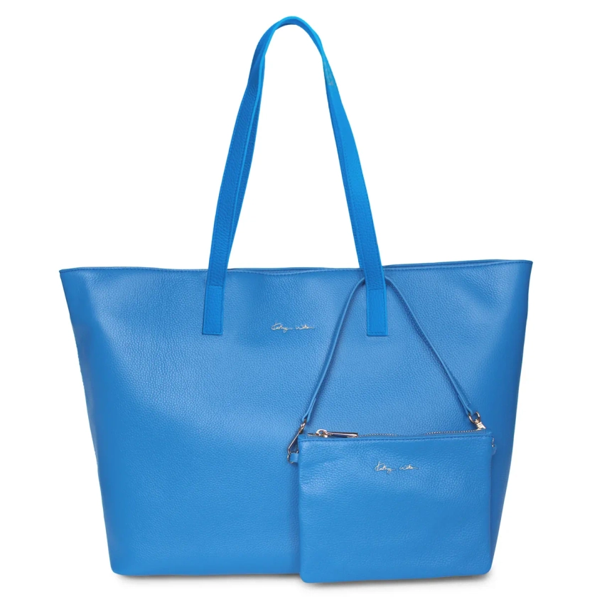 Kathryn Wilson Loulou Zip Tote Cobalt