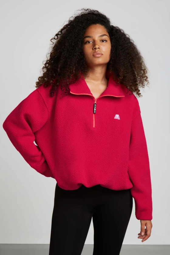 PHOENIX Half-Zip Raspberry