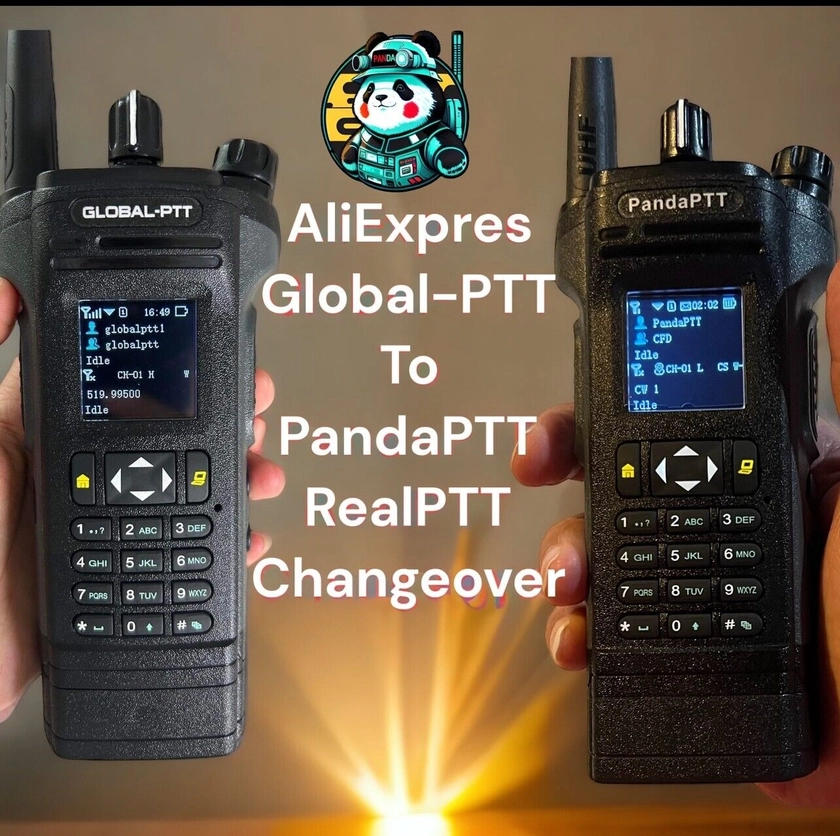 Global-PTT to PandaPTT RealPTT Firmware Upgrade Changeover