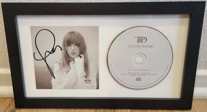 Taylor Swift Signed Cover Framed: The Tortured Poets Department PSA COA