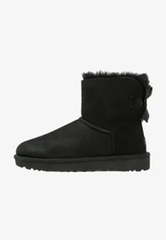 UGG MINI BAILEY BOW II - Bottines - black/noir - ZALANDO.BE