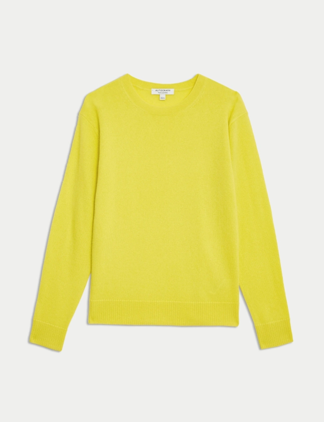 Pure Cashmere Textured Crew Neck Jumper | Autograph | M&S