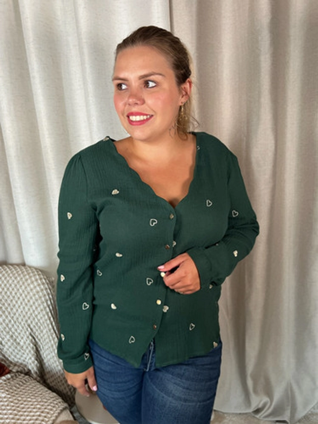 Blouse Alain - Vert sapin | Madame A Du Style