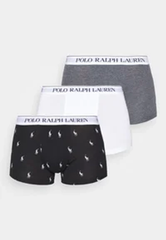 Polo Ralph Lauren TRUNK 3 PACK - Shorty - mottled black/anthracite/white/noir chiné - ZALANDO.FR