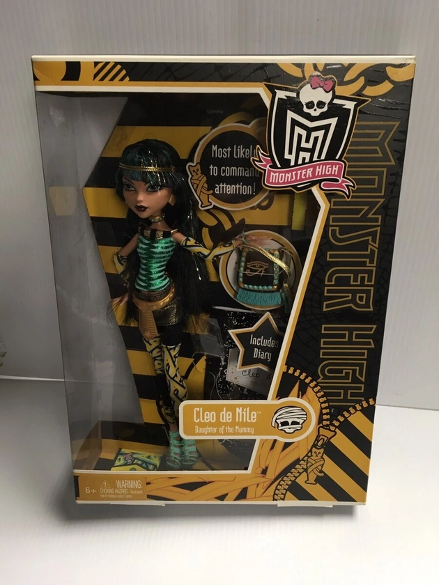 Monster High Cleo De Nile 2010 Mattel School Out Brand New In Box Rare!