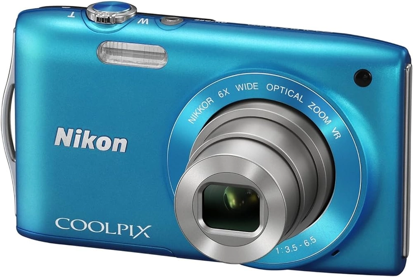 Nikon Coolpix S3300 Appareil photo numérique compact 16 Mpix Ecran 2,7" Zoom optique 6x Bleu
