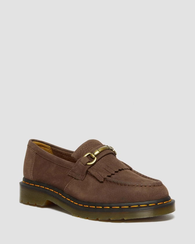 Chaussures Adrian Snaffle en cuir nubuck en Dark Brown | Dr. Martens