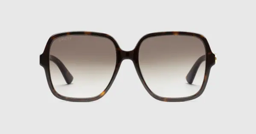 Gucci Lunettes de soleil rectangulaires