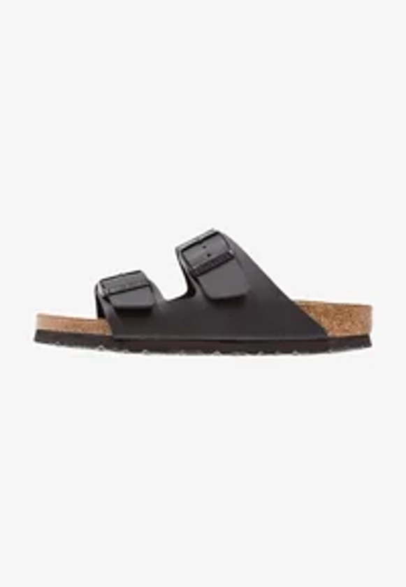 Birkenstock ARIZONA SOFT FOOTBED NARROW FIT - Mules - black - Zalando.co.uk