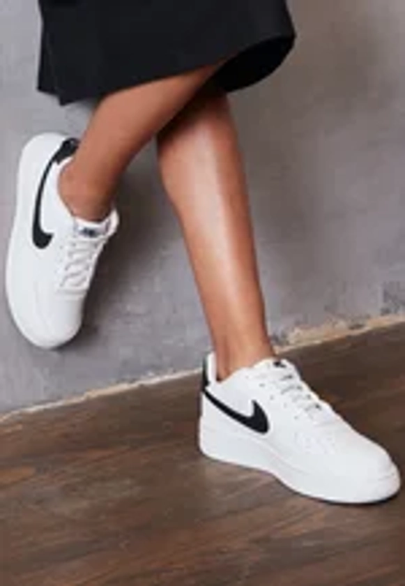 Nike Sportswear AIR FORCE 1 (GS) - Baskets basses - white/black/blanc - ZALANDO.FR