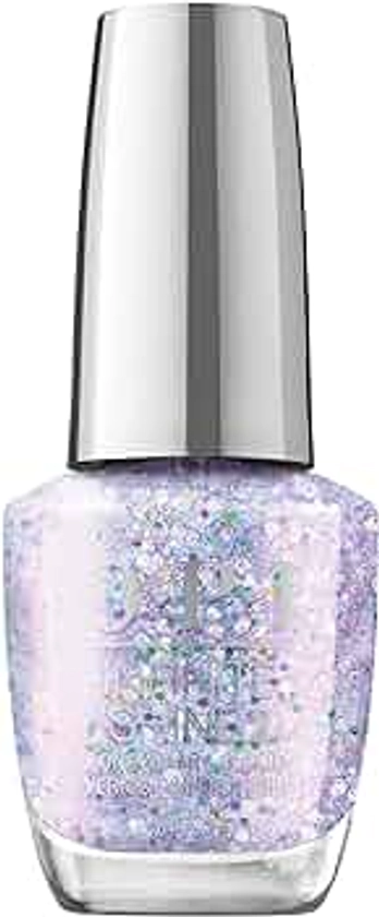OPI Infinite Shine, Opaque Glitter Finish Purple Nail Polish, Up to 11 Days of Wear, Chip Resistant & Fast Drying, Holiday 2023 Collection, Terribly Nice, Put on Something Ice, 0.5 fl oz