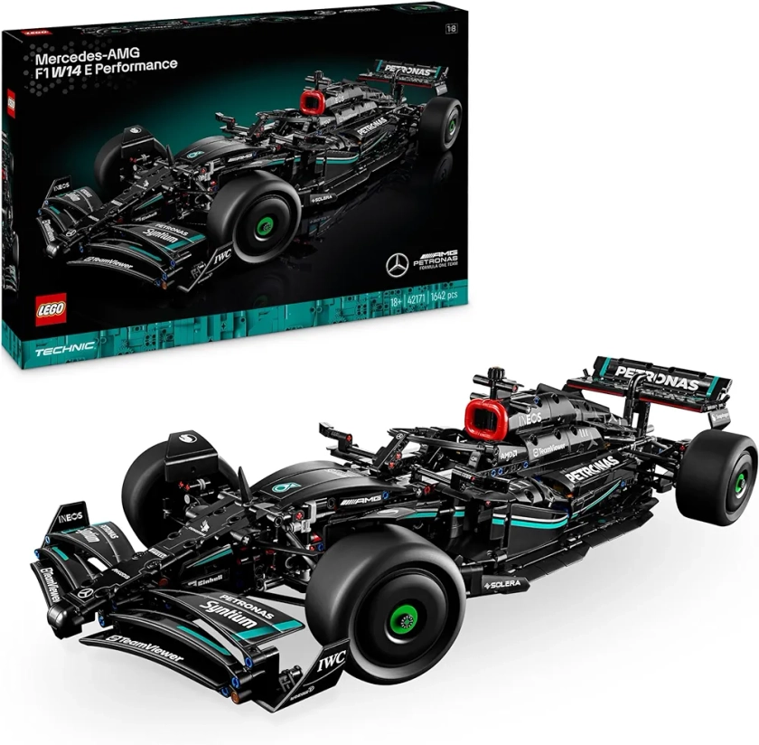 LEGO Technic Mercedes-AMG F1 W14 E Performance - Voiture de Course - Set de Construction pour Adultes - Réplique Réaliste à Offrir aux Papas pour la Fête des Pères - 42171