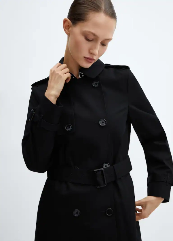 Classic trench coat with belt - Woman | MNG Australia