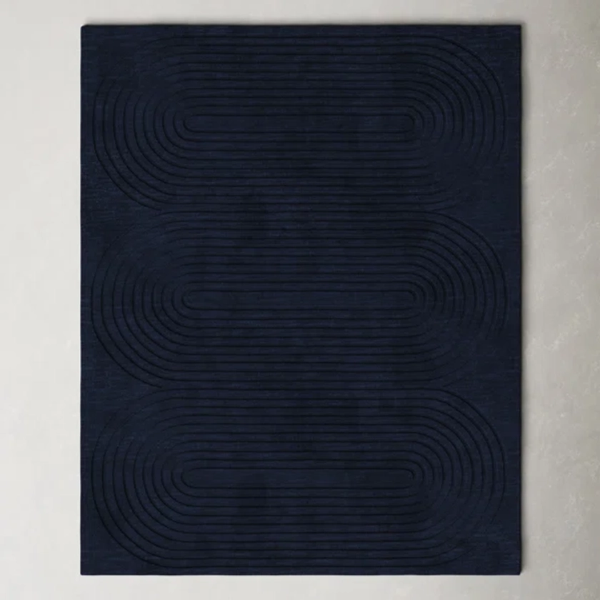 Tillie Hand Tufted Wool Navy Rug