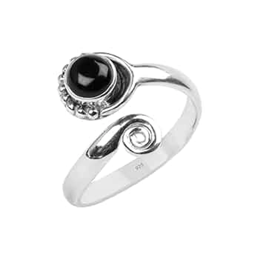 Black Onyx Stone Toe Ring 925 Sterling Silver Ring Feet Body Jewellery Handame Toe Ring Gemstone Adjustable Toering For Girls Women Gift Jewellery Black Onyx Stone Ring Midi Ring