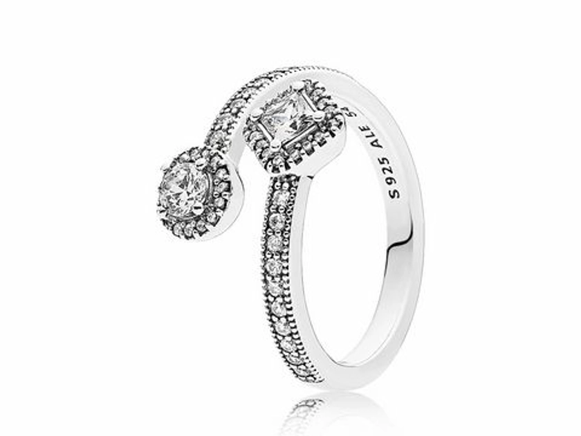 PANDORA - 191031CZ Abstrakte Eleganz - Silber Ring - Zirkonia - Gr. 52 19103152