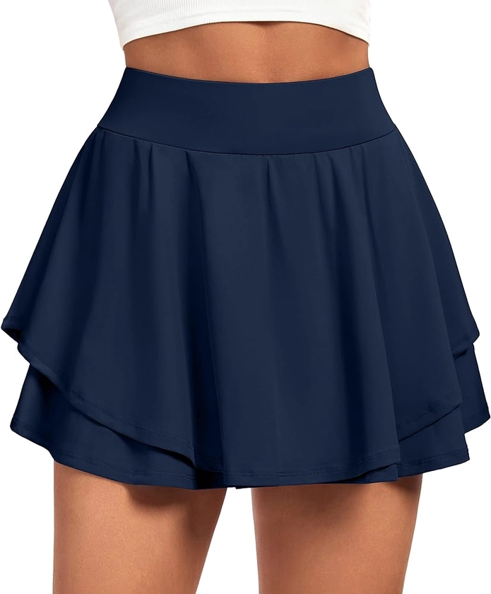 Amazon.com: IUGA Tennis Skirts for Women with Pockets Shorts Athletic Golf Skorts Skirts for Women High Waisted Running Workout Skorts Navy : Clothing, Shoes & Jewelry
