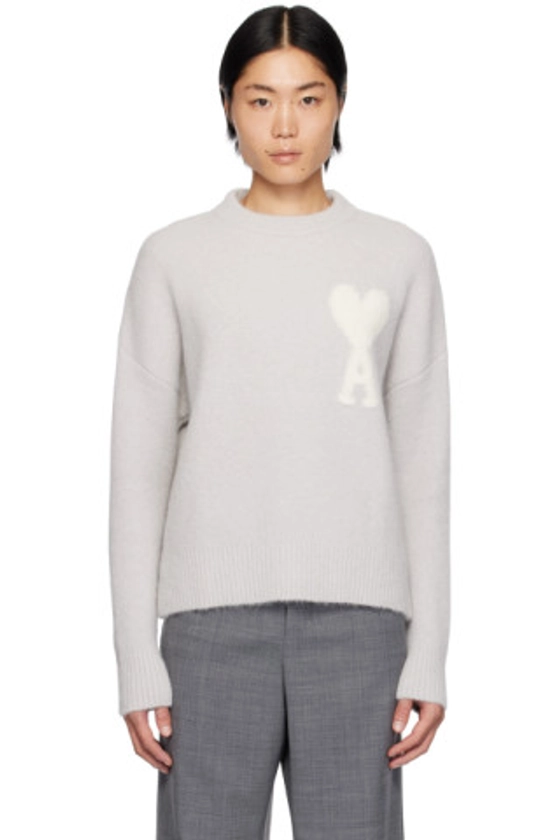 AMI Paris - Gray Ami de Cœur Sweater