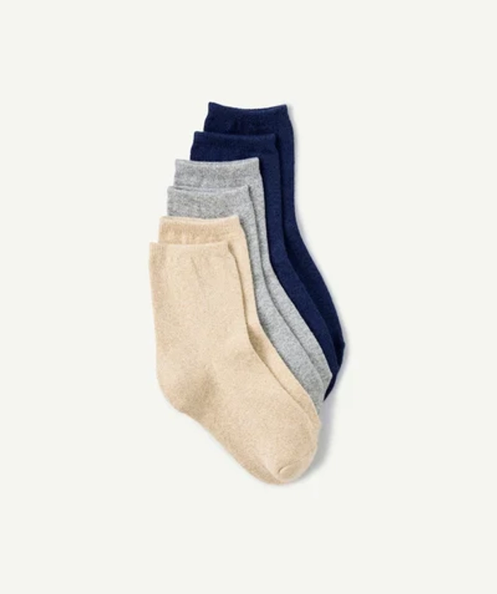 Lot de 3 paires de chaussettes hautes pailletées - mood indigo | TAO Kids by Tape à l'œil