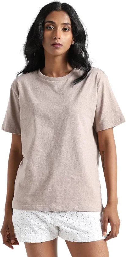 Buy Livbio Organic Cotton & Naturally Fiber Dyed Soil Brown T-Shirt (M) at Amazon.in