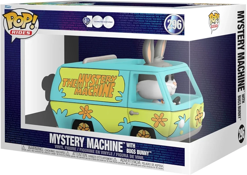Funko Pop! Ride Super Deluxe: HB - Mystery Machine with Bugs Bunny - Looney Tunes - Les Looney Tunes - Figurine en Vinyle à Collectionner - Idée de Cadeau - Produits Officiels - TV Fans