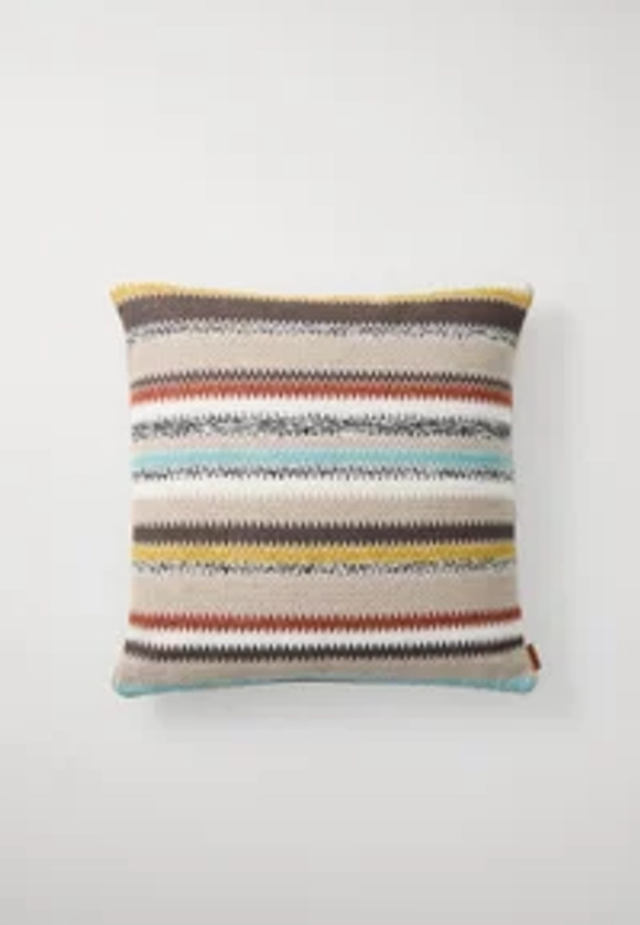 Missoni BLURRED CUSHION 40X40 UNISEX - Coussin décoratif - taupe/multicolor/multicolore - ZALANDO.FR