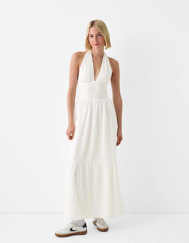 Robe maxi rustique - Femme