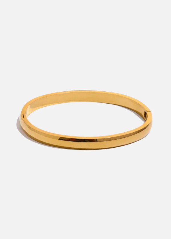 18k Gold Plated Chunky Bangle CERTÍ x LEMONLUNAR