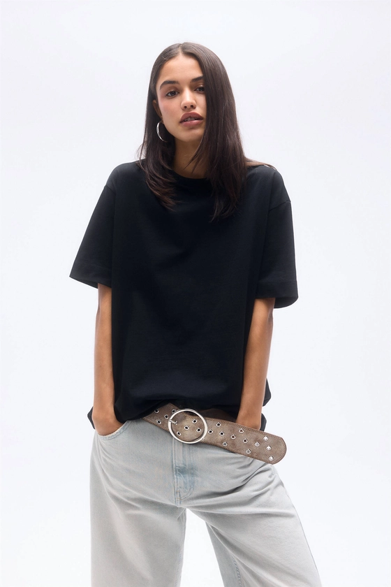 T-shirt oversize basique manches courtes - pull&bear